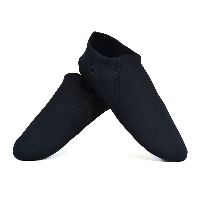 Nufoot Booties Men's Shoes, Foldable & Flexible Footwear, Fold and Go Travel Shoe, Yoga Socks, Indoor Shoes, Slippers, Black, Large - Image 2